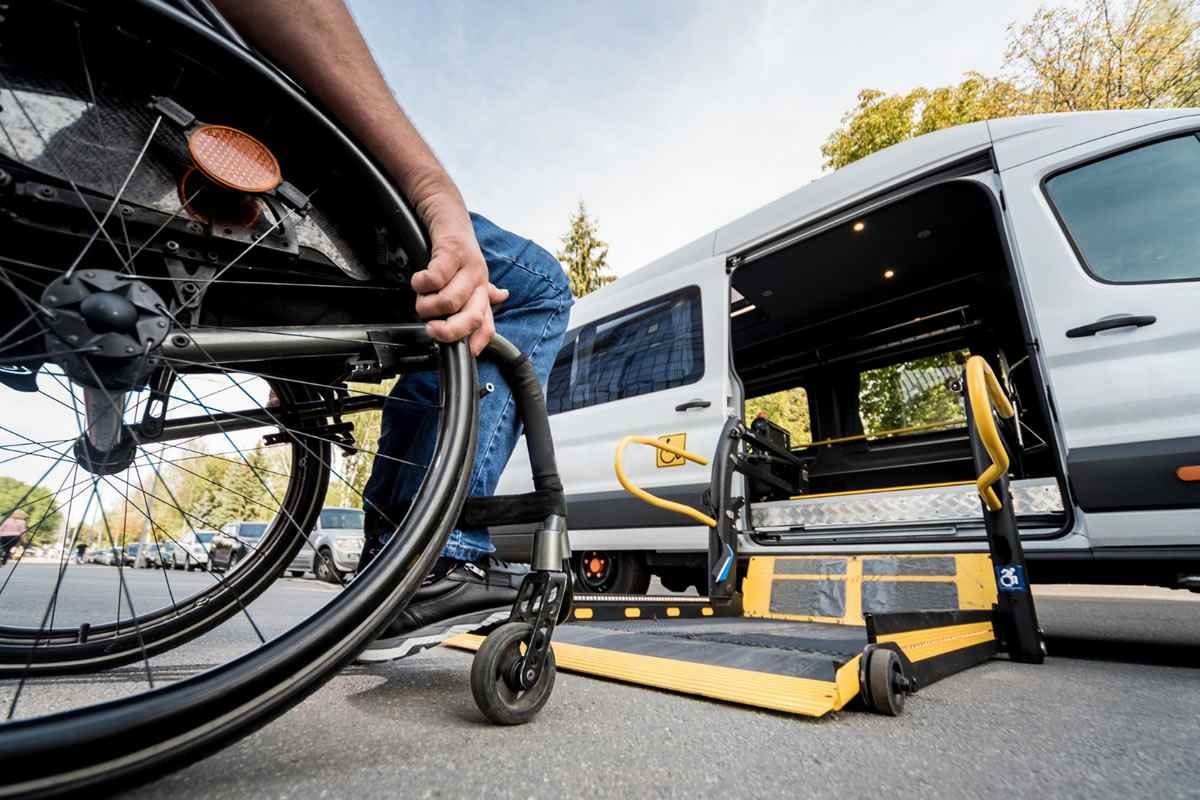 old age man with a wheelchair